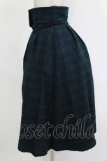 画像2: Maison de FLEUR Petite Robe canone / コルセットベルトチェックスカート S GREEN/NAVY H-26-10-10-1026-LO-SK-NS-ZH (2)