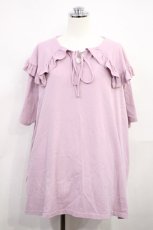 画像1: merry jenny / フリルカラーカットトップス Free ピンク H-26-10-10-008-LO-TO-SZ-ZH (1)