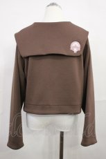画像2: m petit by misako / マイメロディ/セーラーカーディガン M ブラウン H-26-10-10-028-LO-TO-NS-ZH (2)