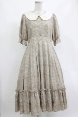 画像1: m petit by misako / NINA’S/トワルドジュイワンピース M ベージュ H-26-10-11-026-LO-OP-NS-ZH (1)