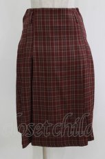 画像1: kutir / 2wayアソートミディプリーツスカート M ボルドー H-26-10-11-037-PU-SK-NS-ZH (1)
