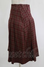 画像2: kutir / 2wayアソートミディプリーツスカート M ボルドー H-26-10-11-037-PU-SK-NS-ZH (2)