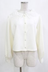 画像1: m petit by misako / NINA’Sレース襟カーディガン M アイボリー H-26-10-11-044-LO-TO-YZ-ZH (1)