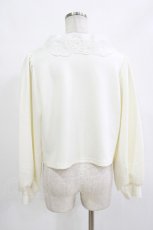 画像2: m petit by misako / NINA’Sレース襟カーディガン M アイボリー H-26-10-11-044-LO-TO-YZ-ZH (2)