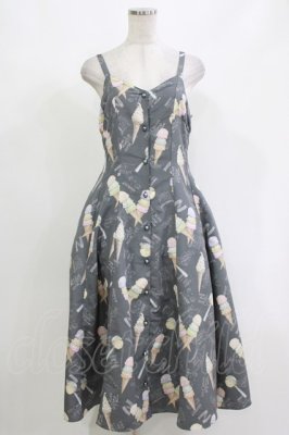 Preview of Vintage Ice Creamキャミソールワンピース M グレー