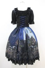 画像2: ATELIER PIERROT / 月夜の猫馬車ワンピース Free ブルー H-26-10-11-1031-EL-OP-SZ-ZH (2)