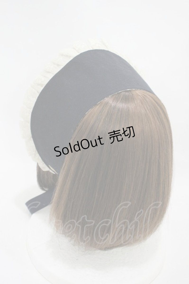 画像2: Victorian maiden / アメリアレーシーノーブルサテンハーフボンネット  ネイビー H-26-10-11-1006-CL-AC-YZ-ZH (2)