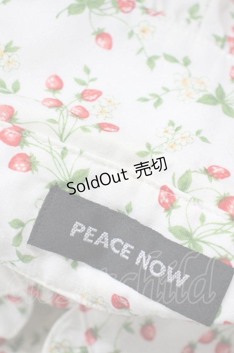 画像4: PEACE NOW / いちご柄ブラウス M 白 H-26-10-11-1056-PU-BL-AK-ZH (4)