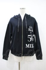 画像1: MILK / プリントZIPパーカー  ブラック H-26-10-11-1063-ML-TO-AK-ZH (1)