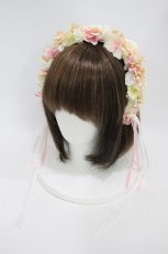 画像1: Atelier Beatrice / コサージュカチューシャ  ピンク H-26-10-11-1009-GO-AC-AK-ZH (1)
