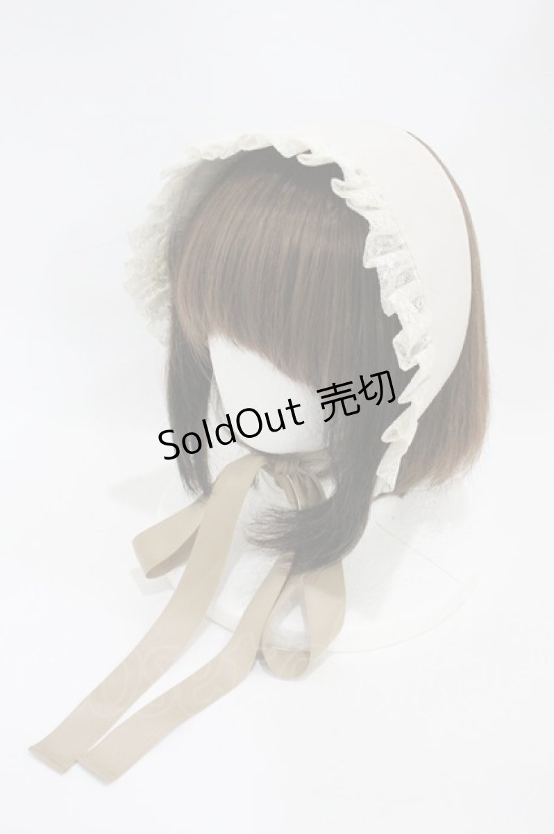 画像1: Victorian maiden / アメリアレーシーノーブルサテンハーフボンネット  ベージュ H-26-10-11-1003-CL-AC-YZ-ZH (1)