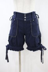 画像1: Ozz Croce / 編み上げバルーンパンツ  紺 H-26-10-11-1020-OO-PA-AK-ZH (1)