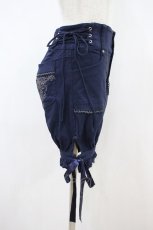 画像3: Ozz Croce / 編み上げバルーンパンツ  紺 H-26-10-11-1020-OO-PA-AK-ZH (3)