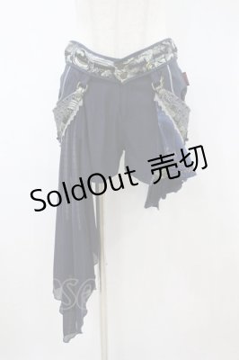 Preview of プリーツフラップつきショートパンツ  紺