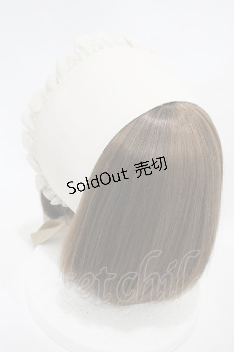 画像2: Victorian maiden / アメリアレーシーノーブルサテンハーフボンネット  ベージュ H-26-10-11-1003-CL-AC-YZ-ZH (2)