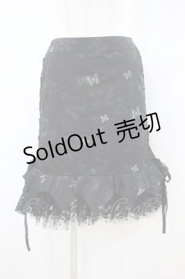 Preview of 蝶プリントスカート  黒