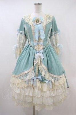 Preview of La robe vert clairワンピース Free サックス