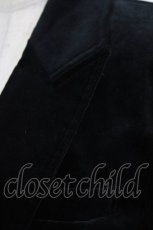 画像4: MIHO MATSUDA / ベロアジャケット  黒 H-26-10-11-060-GO-JA-AK-ZH (4)