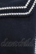 画像4: Jane Marple / セーラーニットベスト M ネイビー H-26-10-11-062-JM-TO-AK-ZH (4)