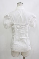 画像2: MIHO MATSUDA / タイ付きパフブラウス M 白 H-26-10-11-066-GO-BL-AK-ZH (2)