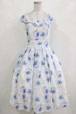 画像1: Forest Wardrobe（海外ロリータブランド） / 森林のかご3.0ジャンパースカート M オフ/ブルー H-26-10-11-009-LO-OP-NS-ZH (1)