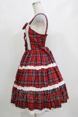 画像2: axes femme kawaii / タータンチェックジャンスカ M レッド H-26-10-11-012-AX-OP-NS-ZH (2)