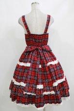 画像3: axes femme kawaii / タータンチェックジャンスカ M レッド H-26-10-11-012-AX-OP-NS-ZH (3)