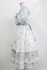 画像2: Lolitimes（海外ロリータブランド） / チュール袖ワンピース M オフ/サックス H-26-10-11-016-LO-OP-NS-ZH (2)