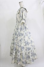 画像2: m petit by misako / トワルドジュイOPハンソデ M オフ/サックス H-26-10-11-022-LO-OP-YZ-ZH (2)