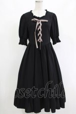 画像1: m petit by misako / AMレースアップワンピース M ブラック H-26-10-11-023-LO-OP-YZ-ZH (1)