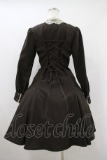 画像2: Innocent World / ケミカルレースとパール衿のワンピース M/92cm丈 ショコラ H-26-10-12-034-IW-OP-NS-ZH (2)