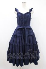 画像1: A-Sauce（海外ロリータブランド） / To My Dear Cinderellaジャンパースカート M ネイビー H-26-10-12-044-LO-OP-NS-ZH (1)