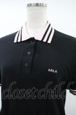 画像3: MILK / ポロワンピース Free ブラック/ピンク H-26-10-12-049-ML-OP-NS-ZH (3)