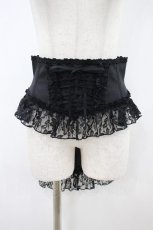 画像1: Enchantlic Enchantilly / ローズレースリボンコルセット Free ブラック H-26-10-12-052-LO-SK-NS-ZH (1)