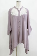 画像1: axes femme / ブラウス M パープル H-26-10-12-1041-AX-BL-SA-ZH (1)