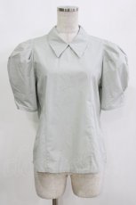 画像1: an another angelus / タックスリーブ衿付きシャツ F MINT GRAY H-26-10-12-1047-CA-BL-YZ-ZH (1)