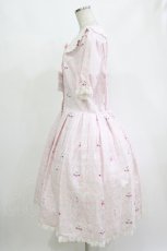 画像2: metamorphose / 【プラスサイズ】ふわふわメレンゲクッキー半袖ワンピース プラスサイズ ピンク H-26-10-12-1001-ME-OP-NS-ZH (2)