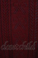 画像4: m petit by misako / AM*スカシニットCD M レッド H-26-10-12-1061-LO-TO-NS-ZH (4)