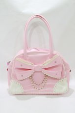 画像1: Angelic Pretty / 宝石リボンボストンBAG  ピンク H-26-10-12-1067-AP-BG-NS-ZH (1)