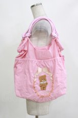 画像1: m petit by misako / AM*シシュウトート  ピンク H-26-10-12-1069-LO-BG-NS-ZH (1)