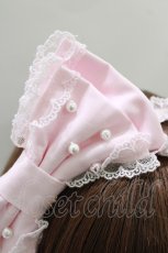 画像2: Angelic Pretty / パールおしゃまリボンカチューシャ  ピンク H-26-10-12-1074-AP-AC-NS-ZH (2)
