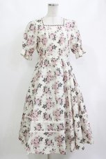画像1: m petit by misako / AM*ハナスクエアネックOP S 生成り H-26-10-12-1012-LO-OP-NS-ZH (1)