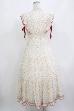 画像3: Rilly emulle / Rose Ribbon Flower Onepiece Free アイボリー/レッド H-26-10-12-1015-PU-OP-NS-ZH (3)