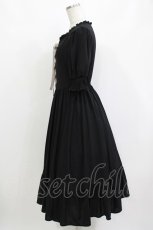 画像2: m petit by misako / AMレースアップワンピース M ブラック H-26-10-12-1017-LO-OP-NS-ZH (2)