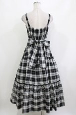 画像3: Lovely Tency / 眞白ありすコラボ/チェックジャンパースカート M ブラック H-26-10-12-1018-LO-OP-NS-ZH (3)