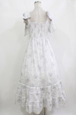 画像3: evelyn / レースフリル花柄キャミワンピース Free オフ/ブルー H-26-10-12-1019-LO-OP-NS-ZH (3)