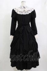 画像3: Hoshibako Works / プリンセス・リュミエール ビジューブローチ付ドレープワンピース M ブラック H-26-10-12-1021-LO-OP-NS-ZH (3)
