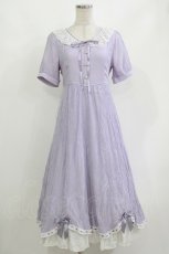 画像1: axes femme POETIQUE / ドーリーフリルロングワンピース M ラベンダー H-26-10-12-1022-AX-OP-NS-ZH (1)
