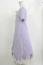 画像2: axes femme POETIQUE / ドーリーフリルロングワンピース M ラベンダー H-26-10-12-1022-AX-OP-NS-ZH (2)