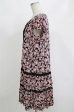画像2: axes femme / 花柄ワンピース M ブラック H-26-10-12-1026-AX-BL-NS-ZH (2)